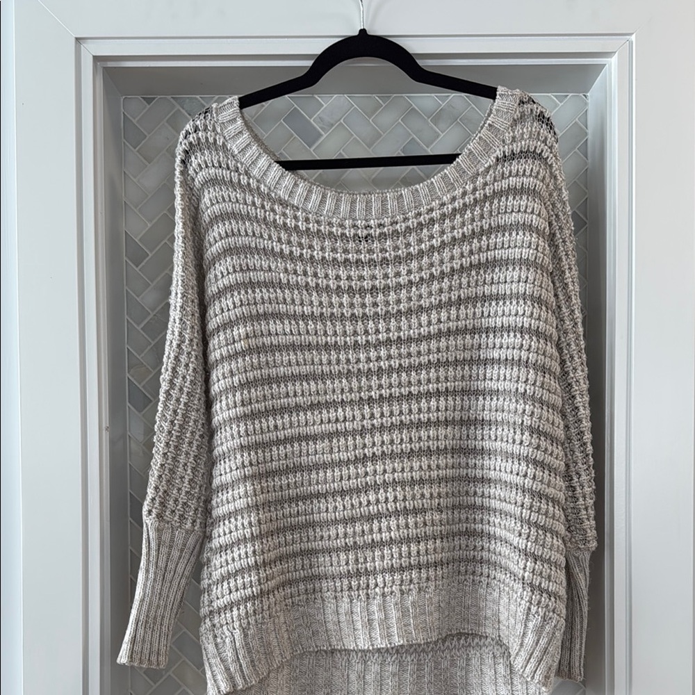 Women's Taupe Gray Knit Sweater